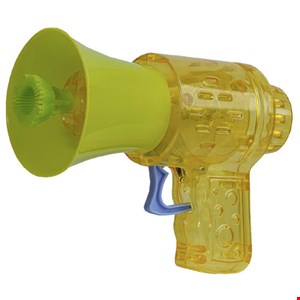 حباب ساز چراغ دار بلندگو زرد