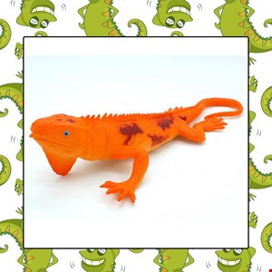 ابزار شوخی دنیای سرگرمی های کمیاب مدل ایگوانا نارنجی 