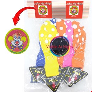 بادکنک چراغ دار مجموعه 5 عددی