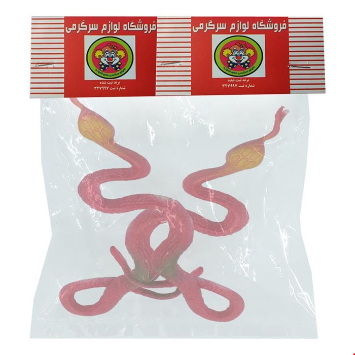ابزار شوخی دنیای سرگرمی های کمیاب مدل مار افعی مجموعه 2 عددی