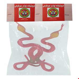 ابزار شوخی دنیای سرگرمی های کمیاب مدل مار افعی مجموعه 2 عددی قرمز