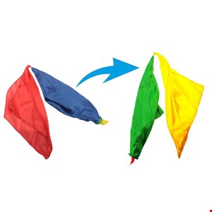 ابزار شعبده بازی مدل دستمال جادویی آفتاب پرست (تغییر رنگ پارچه)