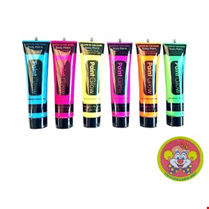  رنگ صورت و بدن پینت گلو مدل بلک لایترنگ بلک لایت Paint Glowرنگ UV مخصوص گریم صورت  