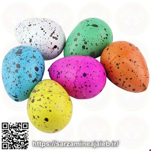 ابزار شوخی دنیای سرگرمی های کمیاب مدل تخم دایناسور بزرگ شونده مجموعه 6 عددی